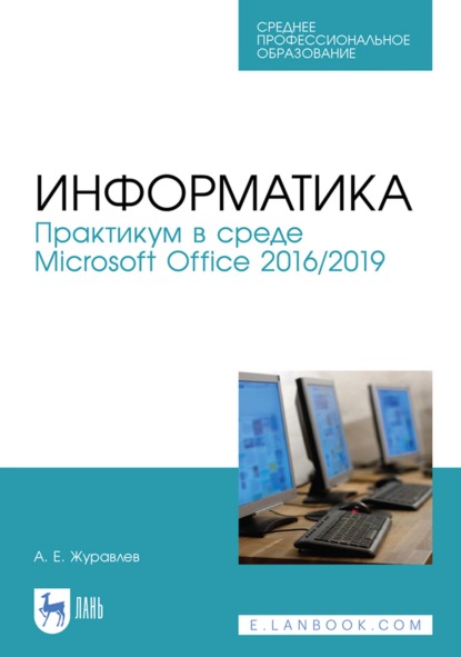 Информатика. Практикум в среде Microsoft Office 2016/2019. Учебное пособие для СПО - А. Е. Журавлев