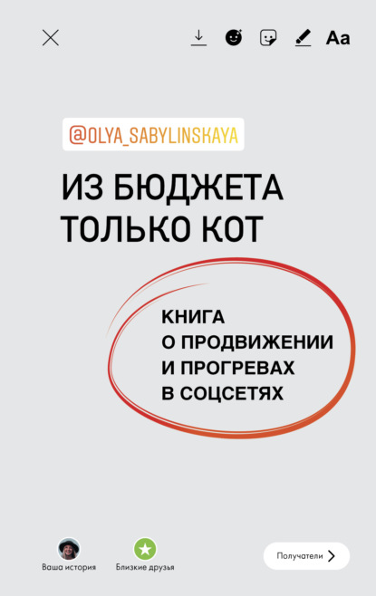 Из бюджета только кот. Книга о продвижении и прогревах в социальных сетях - Оля Сабылинская