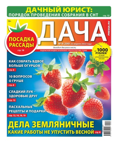 Дача Pressa.ru 08-2022 - Редакция газеты Дача Pressa.ru