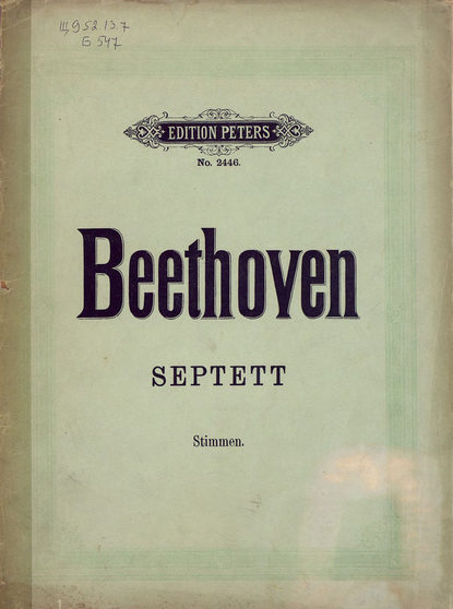 Septett v. L. van Beethoven - Людвиг ван Бетховен