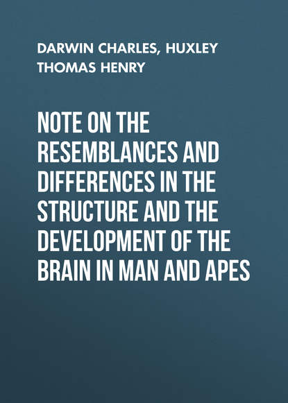 Note on the Resemblances and Differences in the Structure and the Development of the Brain in Man and Apes - Чарльз Дарвин