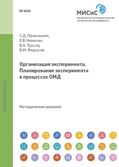 Организация эксперимента. Планирование эксперимента в процессах ОМД - Евгений Никитин