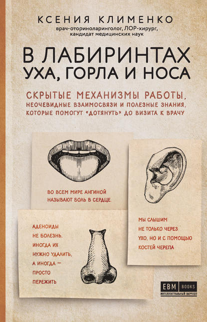 В лабиринтах уха, горла и носа. Скрытые механизмы работы, неочевидные взаимосвязи и полезные знания, которые помогут «дотянуть» до визита к врачу - Ксения Клименко